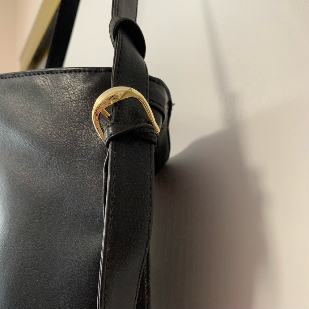 EUC Vintage Black Hobo Shoulder Bag - Picture 5 of 12